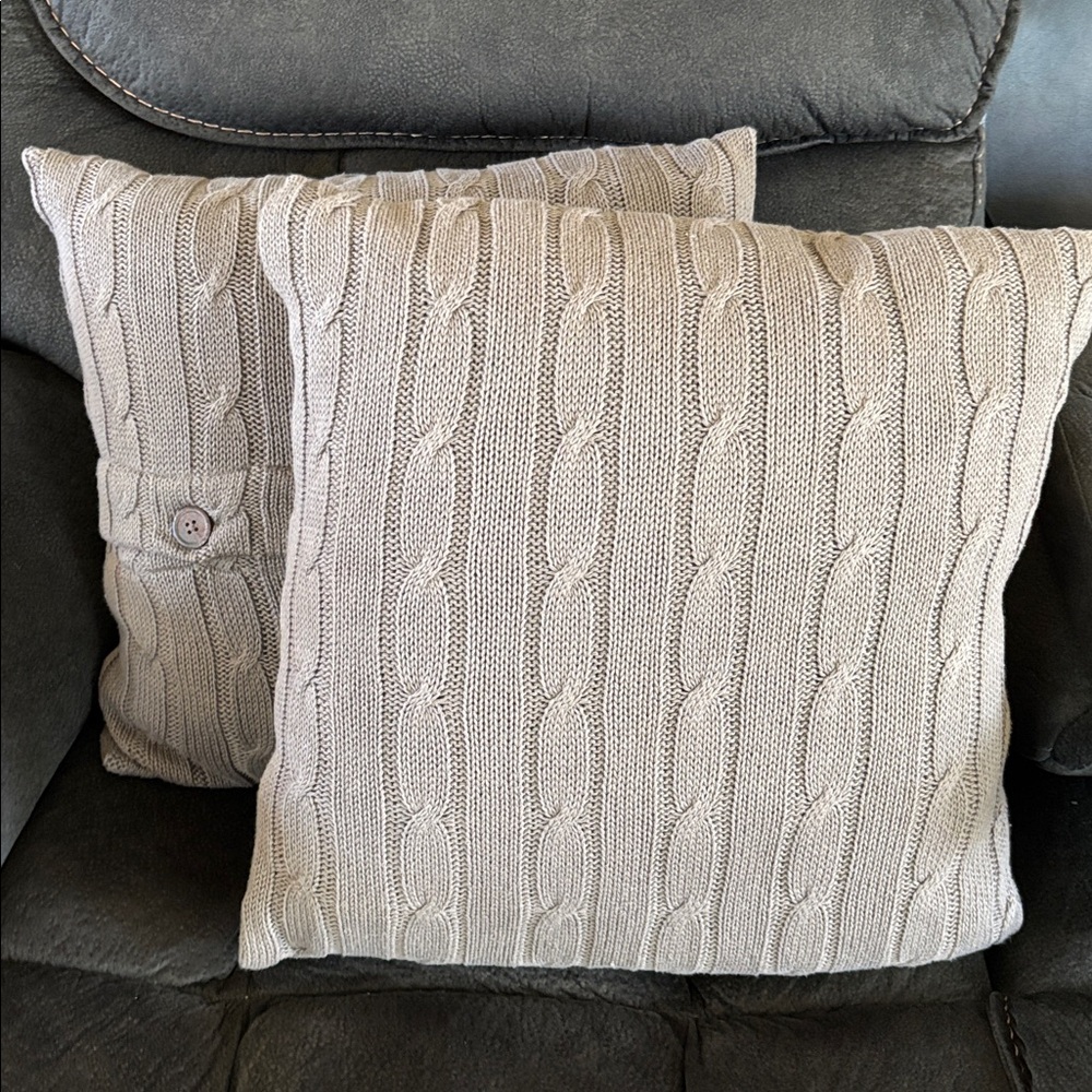 Throw Pillows - Light Brown